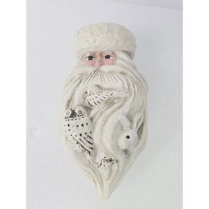 Pam Schifferl Santa Claus Christmas ornament white snowy Midwest Cannon Falls‎